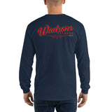 Wadson's Hot Rods Classic Long Sleeve Shirt w/ Logo On Back